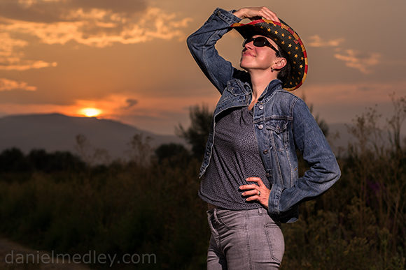 Sunset Cowgirl